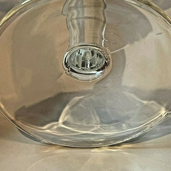 Vintage 1970s Mrs. Albee Victorian Etched Clear Glass 6 Piece Stemware Set - Picture 2 of 6
